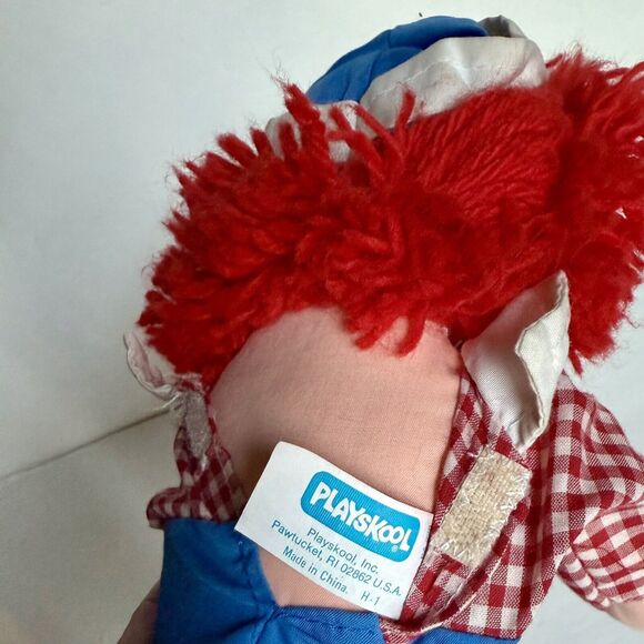Set of 2 Playskool Vintage 80s Raggedy Ann Doll and Raggedy Andy Doll 12" *READ* - Picture 8 of 16
